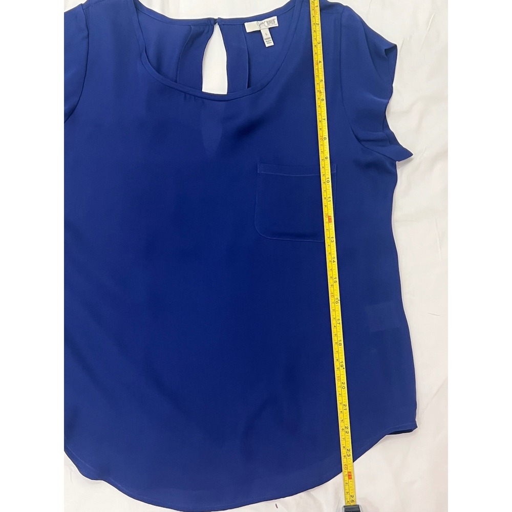 Women's Joie Silk Rancher blouse in cobalt blue size small - Picture 8 of 8